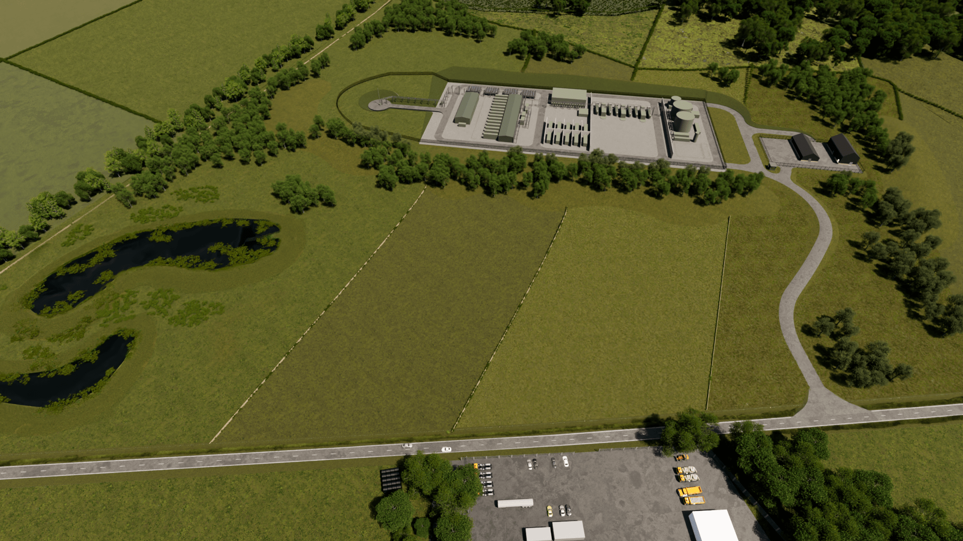 Arial visualisation of Speyside Hydrogen for second consultation-min